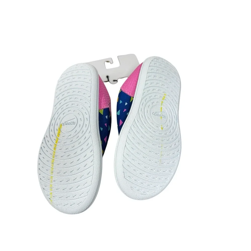 Speedo Splash And Sun Bootie Kids Size Small S‎ (5-6) Water Shoes Blue Pink